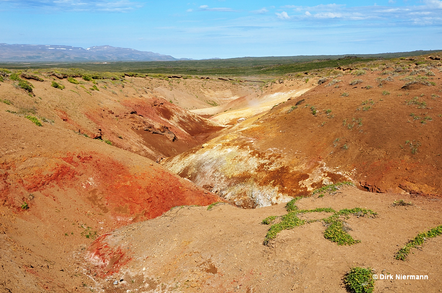 Ochre Creek Fumarole Solfatara Bæjarfjall Þeistareykir Iceland