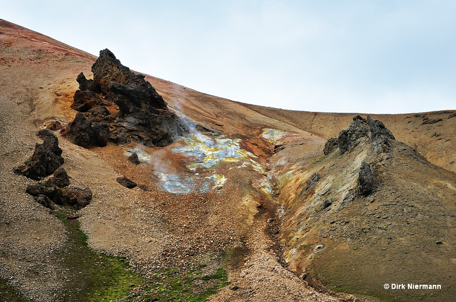 Brennisteinsalda Fumarole Solfatara Landmannalaugar Iceland