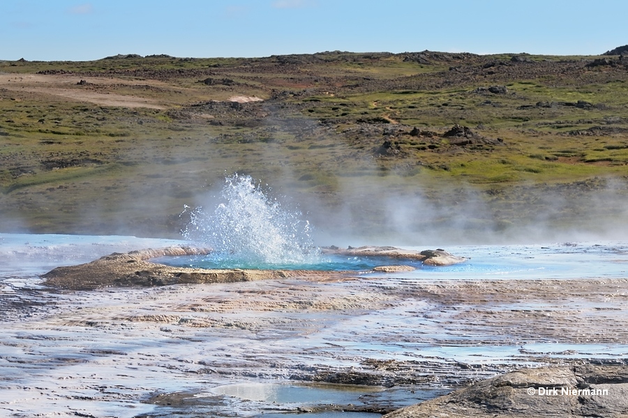 Grænihver Hot Spring Geyser Hveravellir Iceland