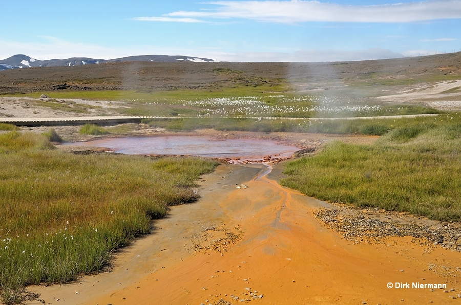 Rauðihver Hot Spring Hveravellir Iceland