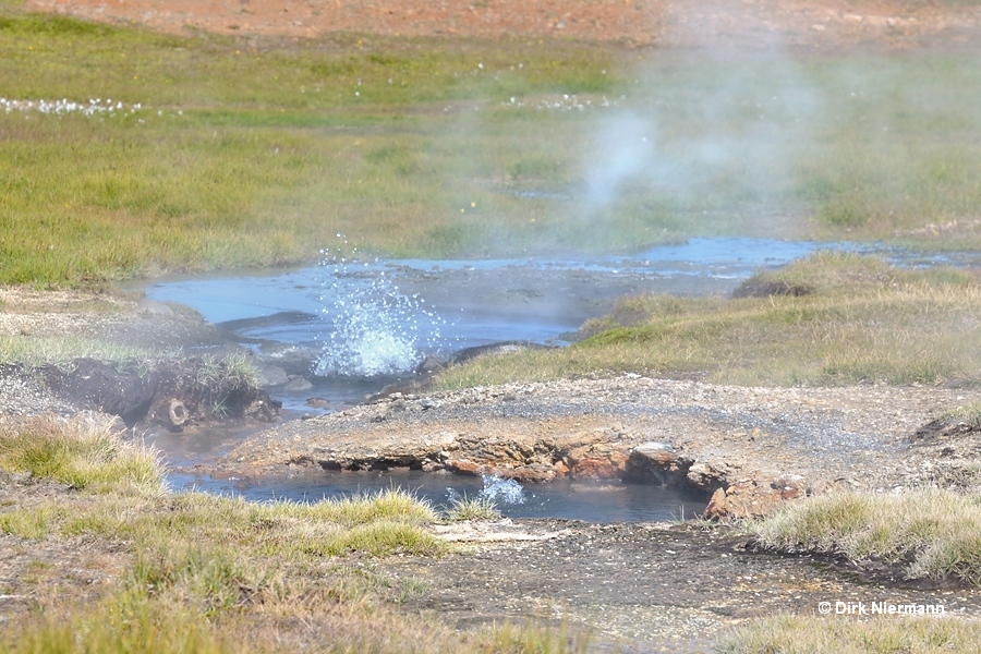 Hot Spring Geyser Hveravellir Iceland