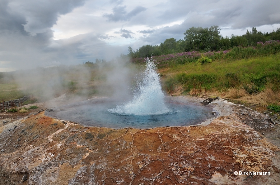 Geyser Ystihver Baðstofuhver Hveravellir Eruption Iceland