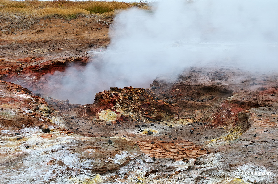 Fumarole Kísilhóll Gunnuhver Iceland