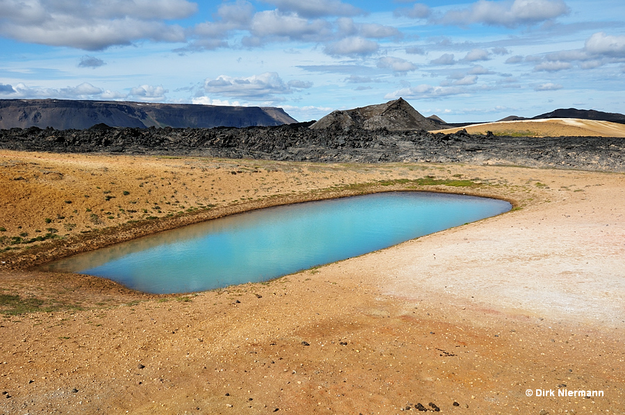 Oblong Hot Spring Sulfur Hot Springs Leirhnjúkur Iceland