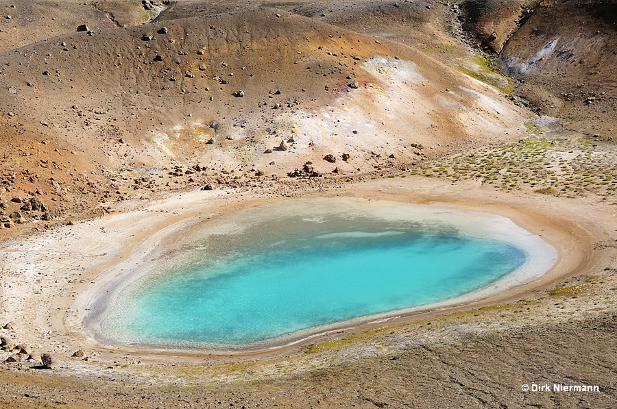 Hot Spring Twin Lakes Stóra Víti Iceland