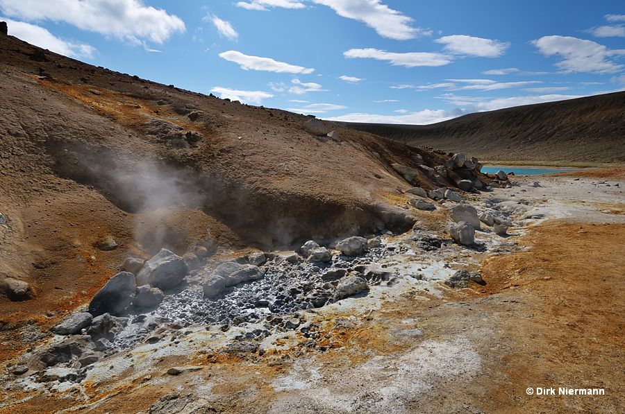 Hot Spring Twin Lakes Stóra Víti Iceland