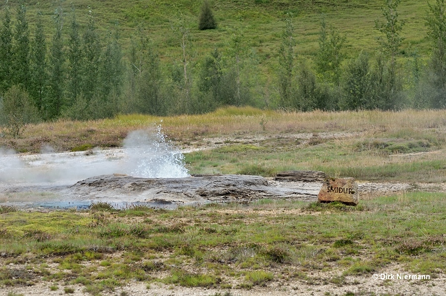 Smiður Geyser Þykkvuhverir Haukadalur Iceland