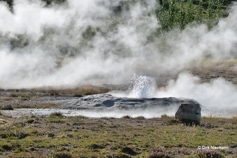 Smiður Geyser Þykkvuhverir Haukadalur Iceland