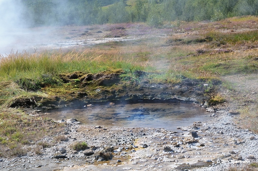 Tröllaauga hot spring Þykkvuhverir Haukadalur Iceland