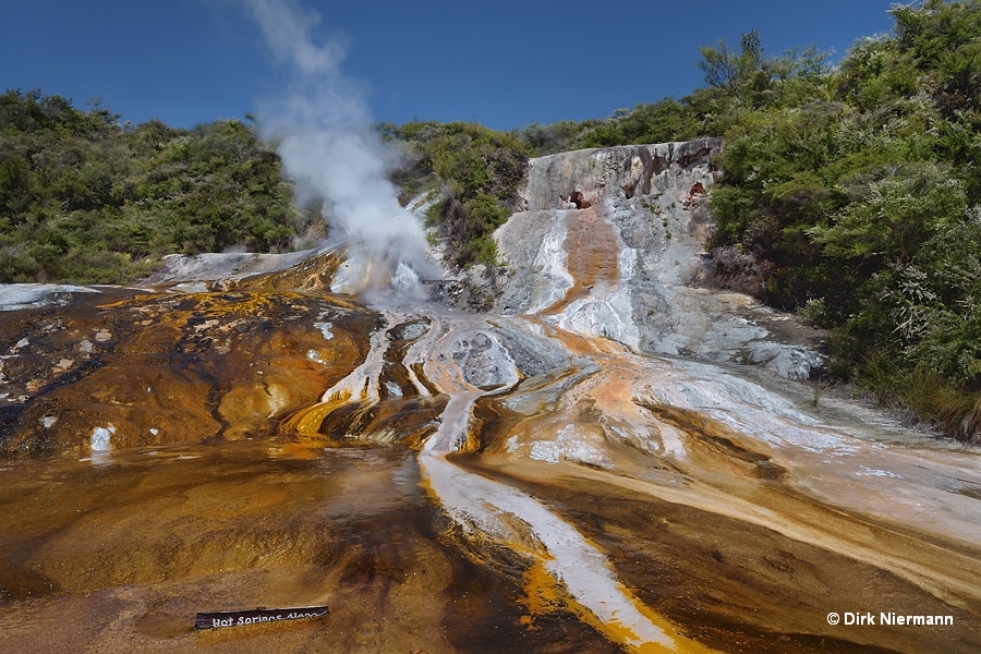 Cascade Terrace and Sapphire Geyser