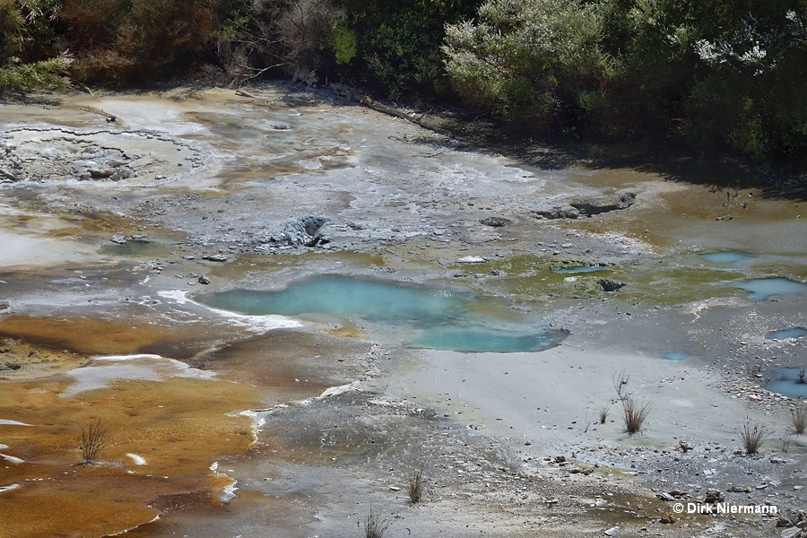 Bluish clouded pools on Artist's Palette