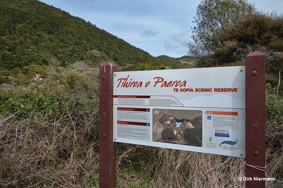 Te Kopia information board