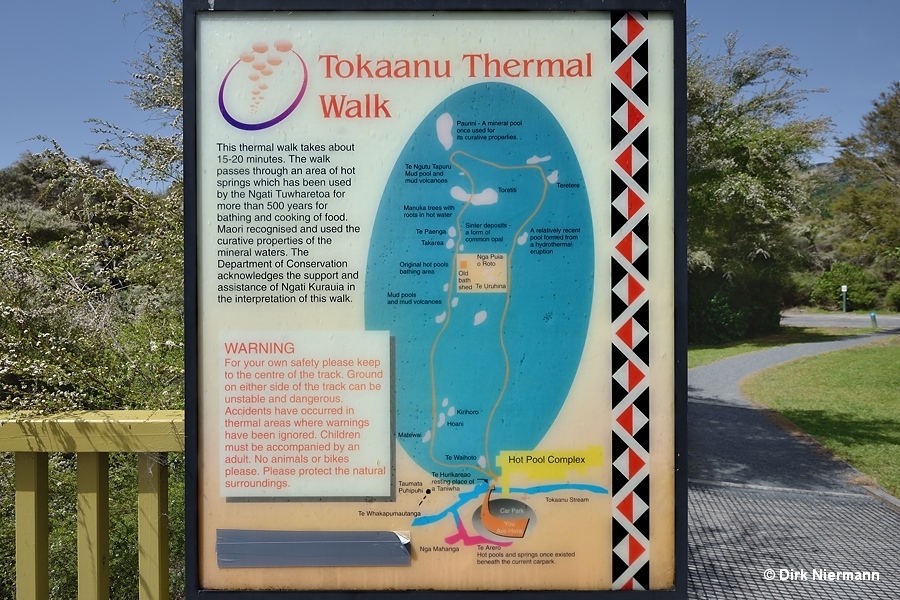 Tokaanu information board