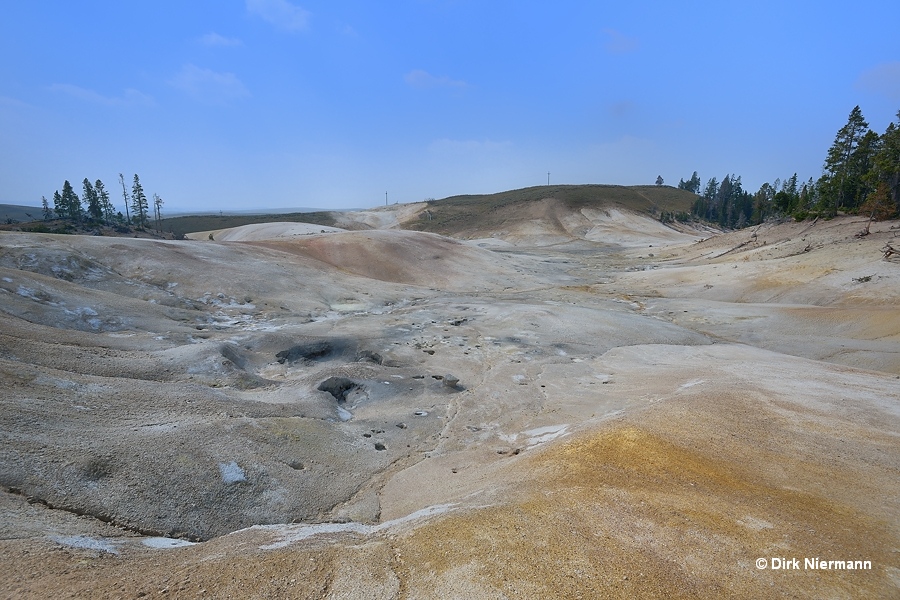 Blue Mud Pot and Foam Spring Yellowstone