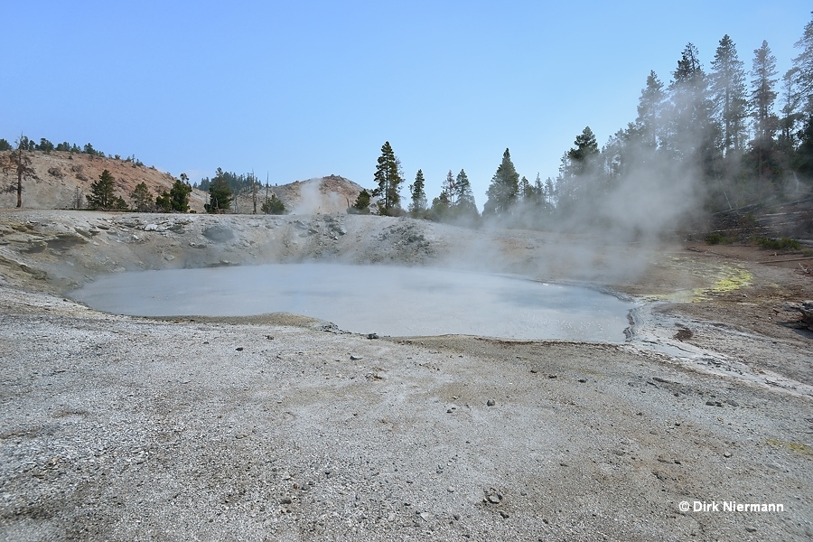 Turbid Blue Mud Spring Yellowstone