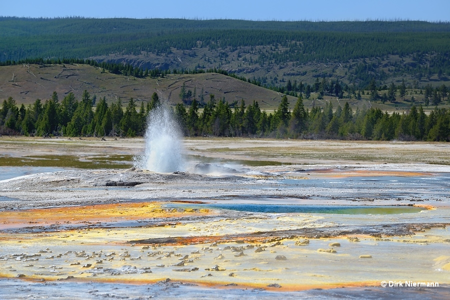 New Bellefontaine Geyser and Fitful Geyser New Bellefontaine Geyser and Fitful Geyser Yellowstone