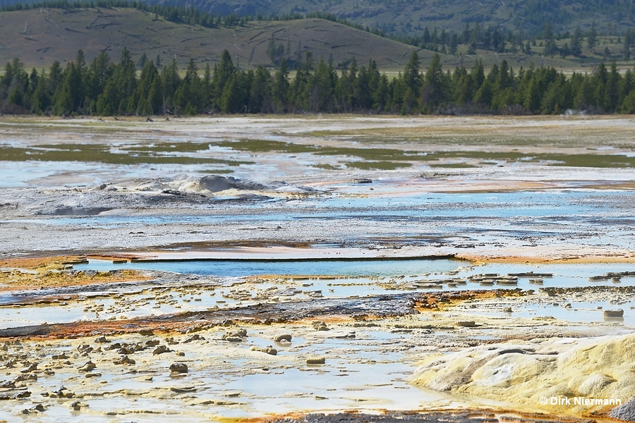 Pool between Clepsydra and New Bellefontaine Geyser Yellowstone