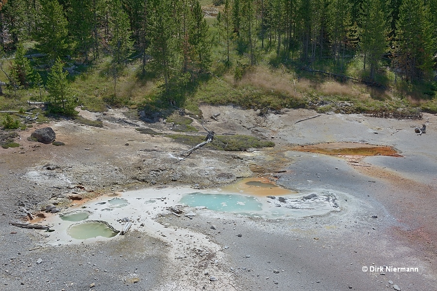 Hot springs GAPNN056, GAPNN057 and GAPNN058, Artists' Paintpots Yellowstone