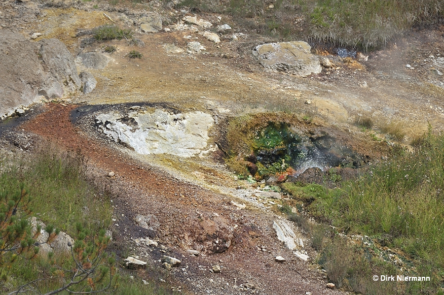 Spouter of the Formation Hot Springs Yellowstone