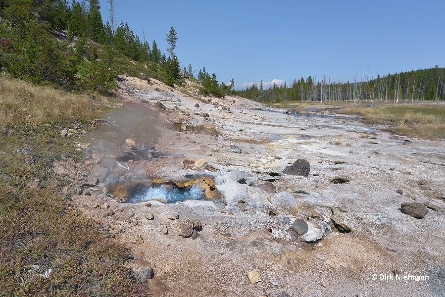 Geyser Springs Spouter Yellowstone