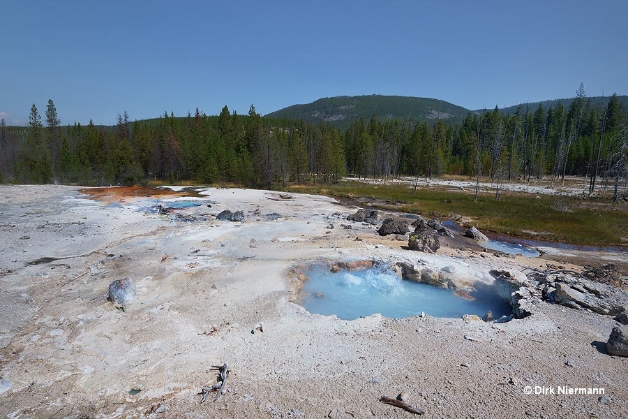 Geyser Springs Spouter Yellowstone