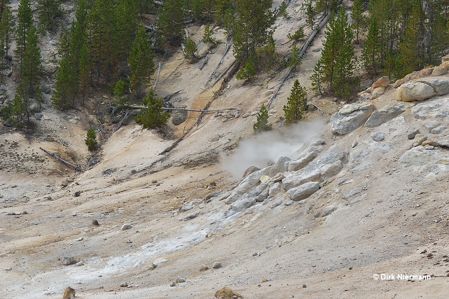 Monument Geyser Basin Yellowstone