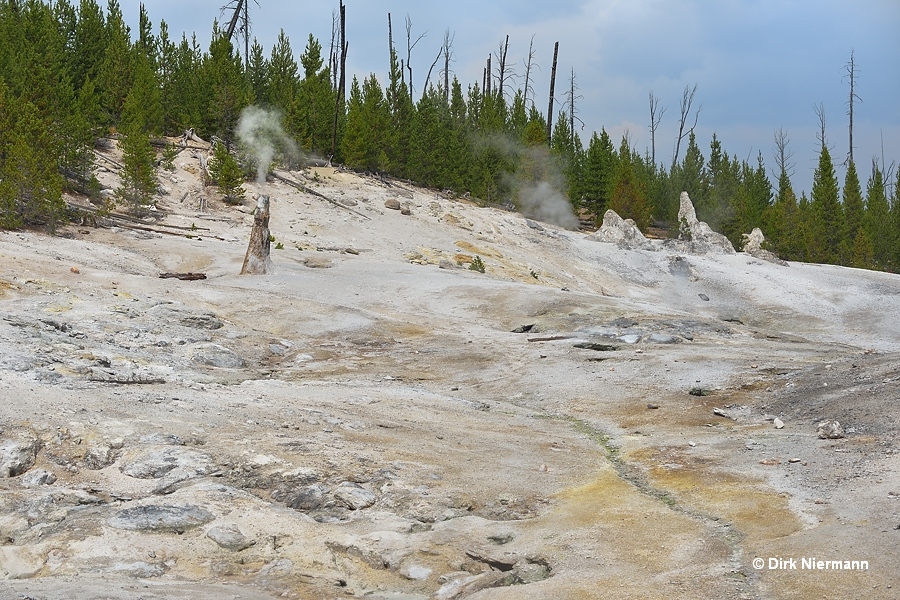 Monument Geyser Basin Yellowstone