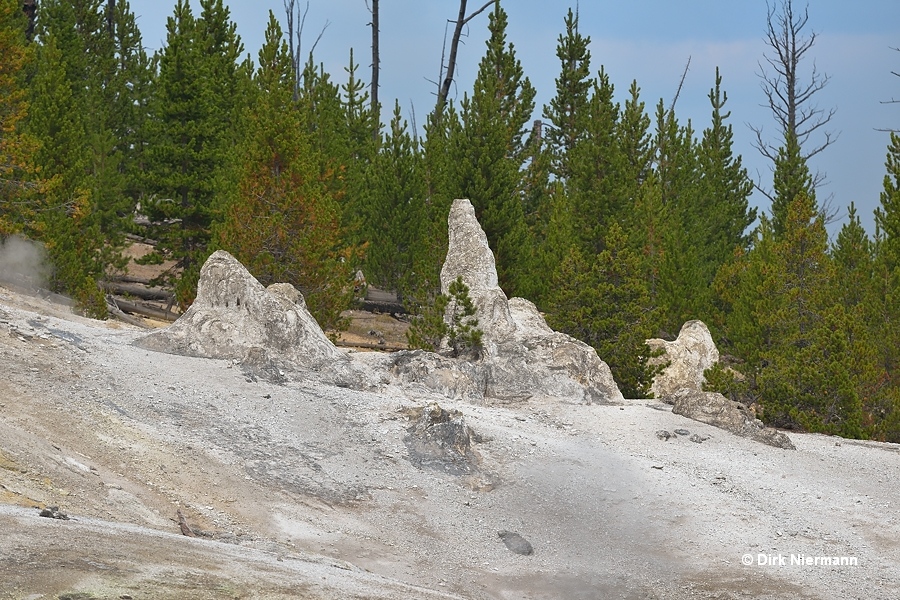 Monument Geyser Basin Yellowstone