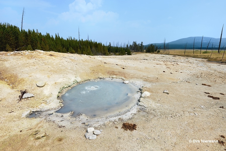 Steam from Dante's Inferno: Sylvan Springs, Yellowstone National Park,  Wyoming