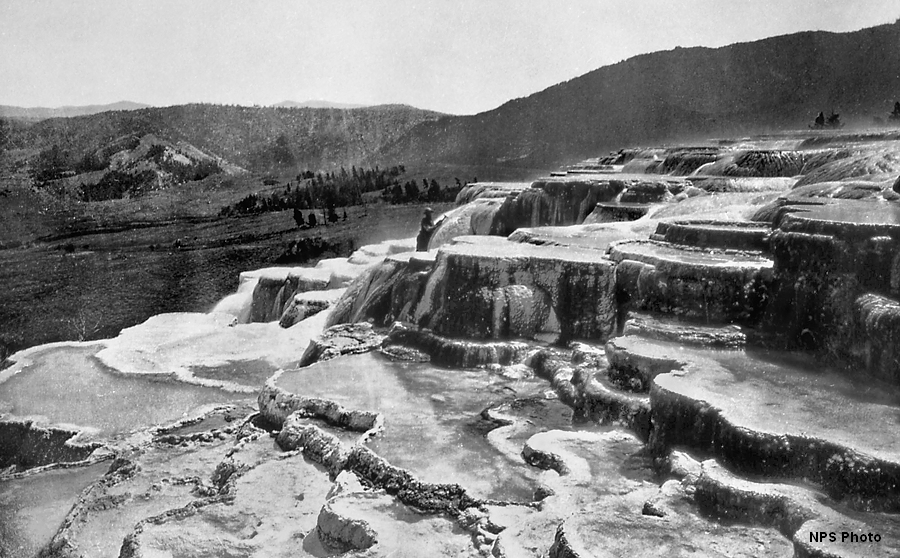 Jupiter Terrace 1871, Mammoth Hot Springs Yellowstone