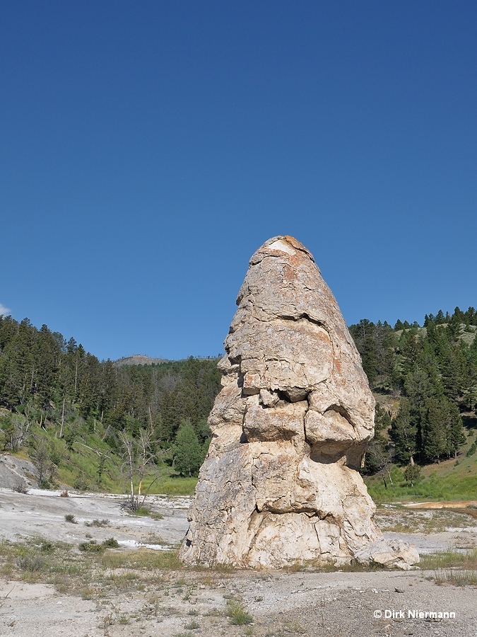 Liberty Cap Mammoth Hot Springs Yellowstone