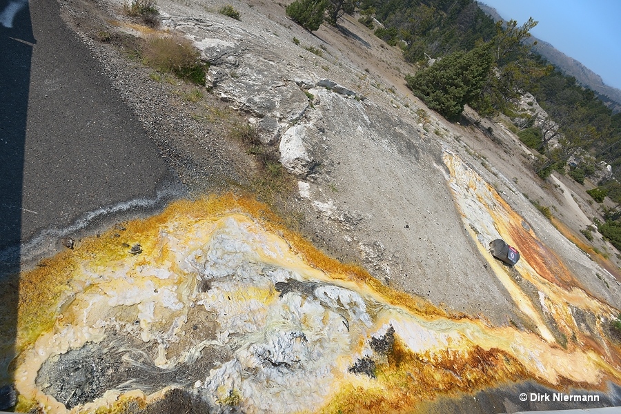 Drillhole Mammoth Hot Springs Yellowstone