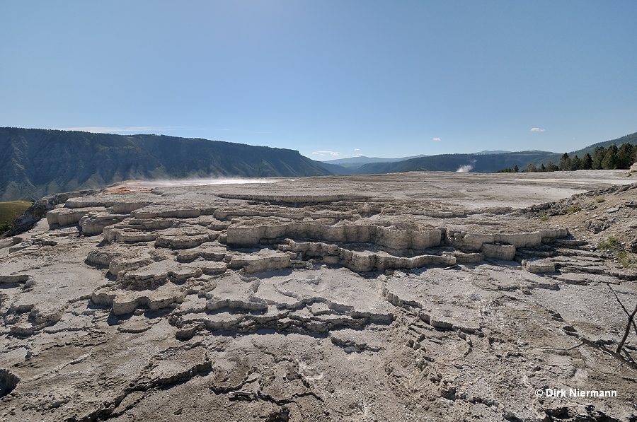 New Blue Spring Mammoth Hot Springs Yellowstone