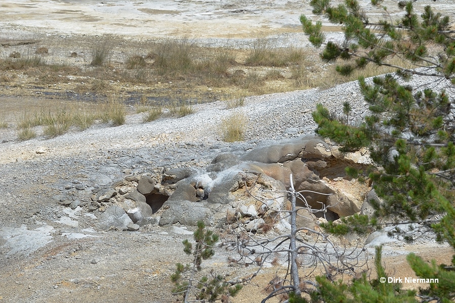 Dark Cavern Geyser Yellowstone