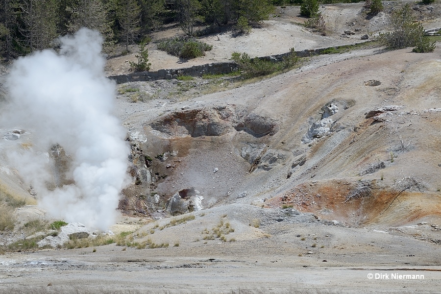 Guardian Geyser and Valentine Geyser Yellowstone