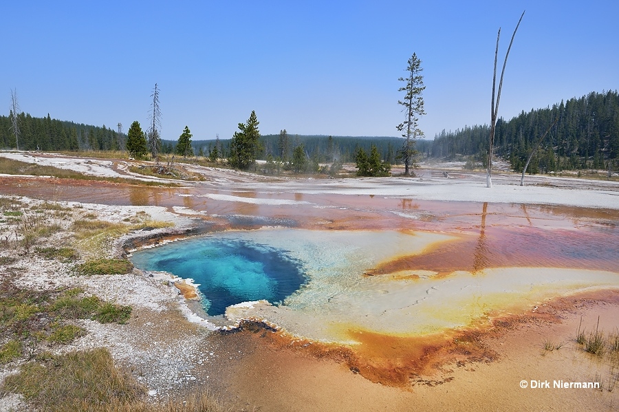 Blue Glass Spring Shoshone Basin Yellowstone