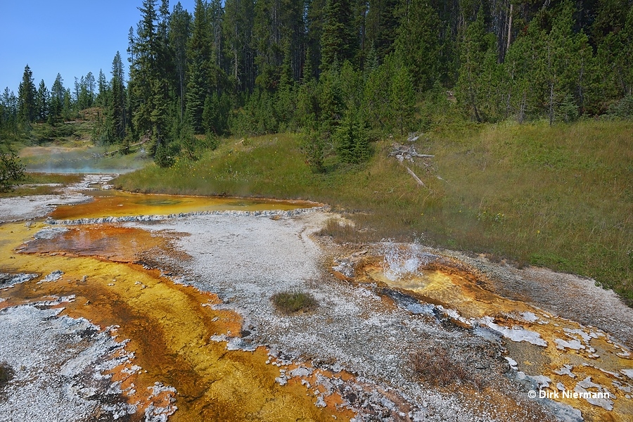 Diverted Geyser Shoshone Basin Yellowstone