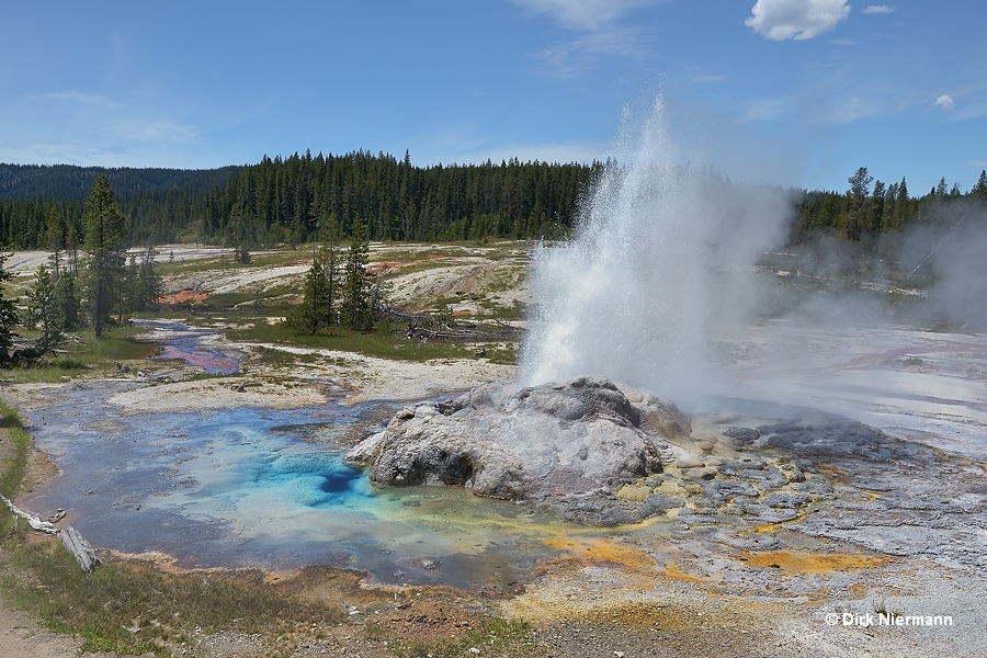 Minute Man Geyser Shoshone Basin Yellowstone