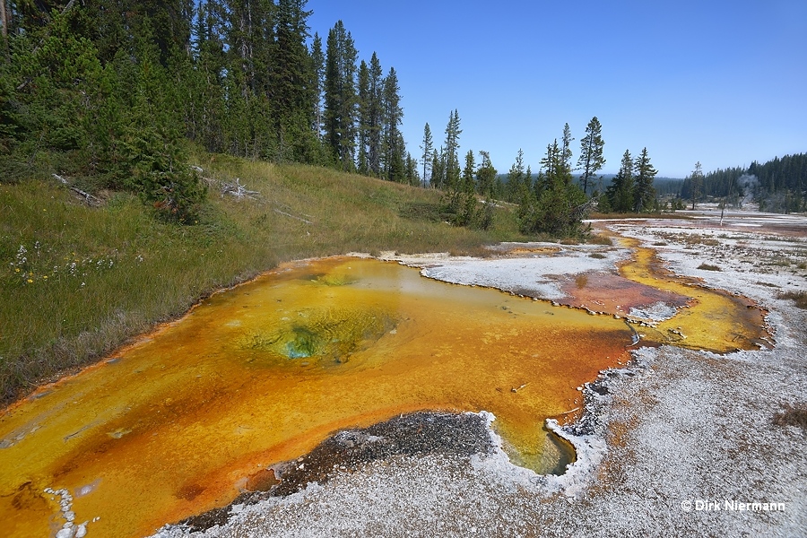 Three Crater Spring Shoshone Basin Yellowstone