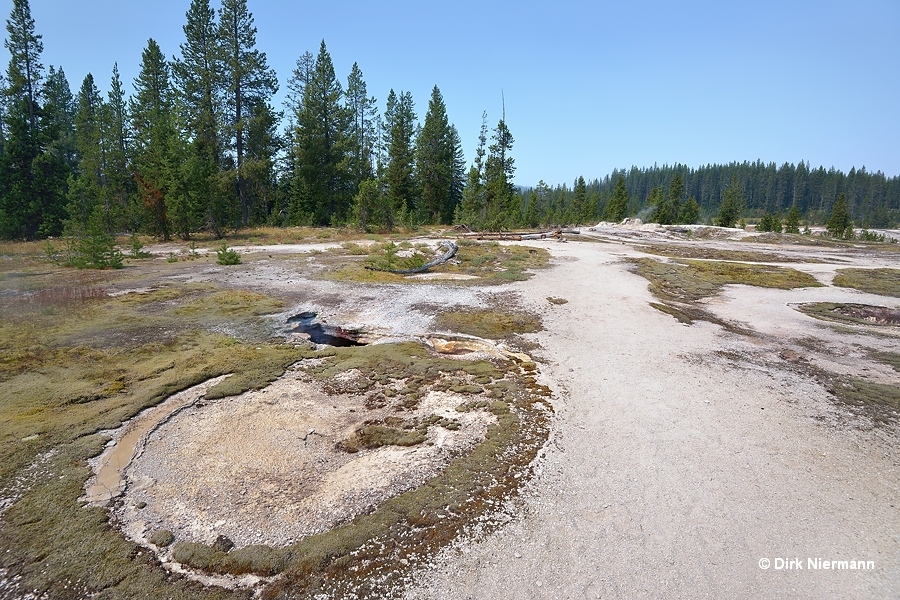 White Hot Spring Shoshone Basin Yellowstone